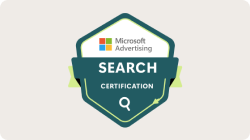 Search Advertising certification badge.